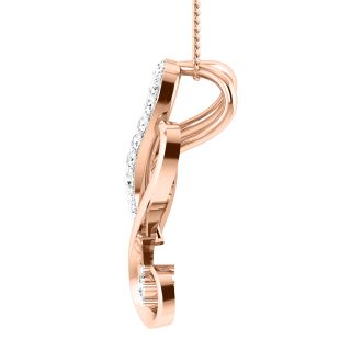 Evie Round Diamond Office Wear Pendant